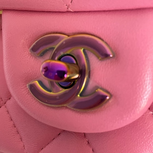 ‼️SOLD‼️Chanel 21S Pink Mini Rectangle Classic - Picture 12 of 12